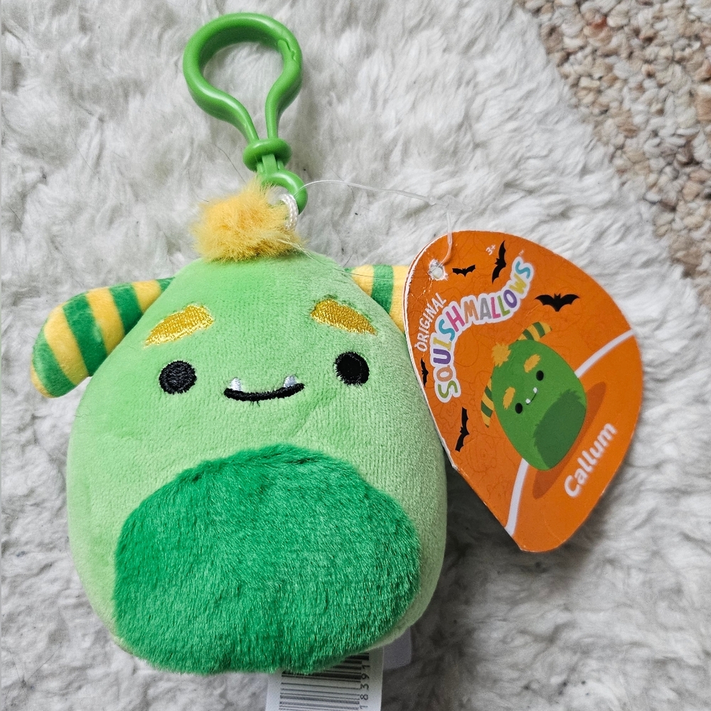 Squishmallows Clip Callum the Monster